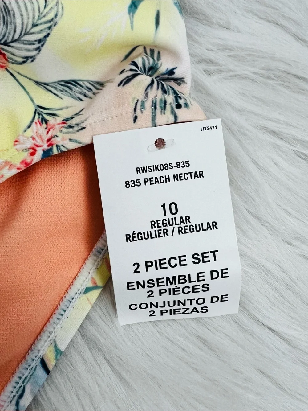 NWT! Girls North Shore Tankini Hawaiian Print Hipster Two-Piece Swimsuit Sz 10